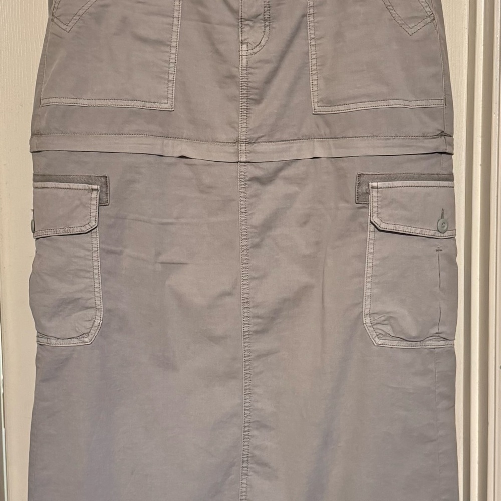 Excellent Condition American Eagle Light Olive Green Cargo Maxi Skirt